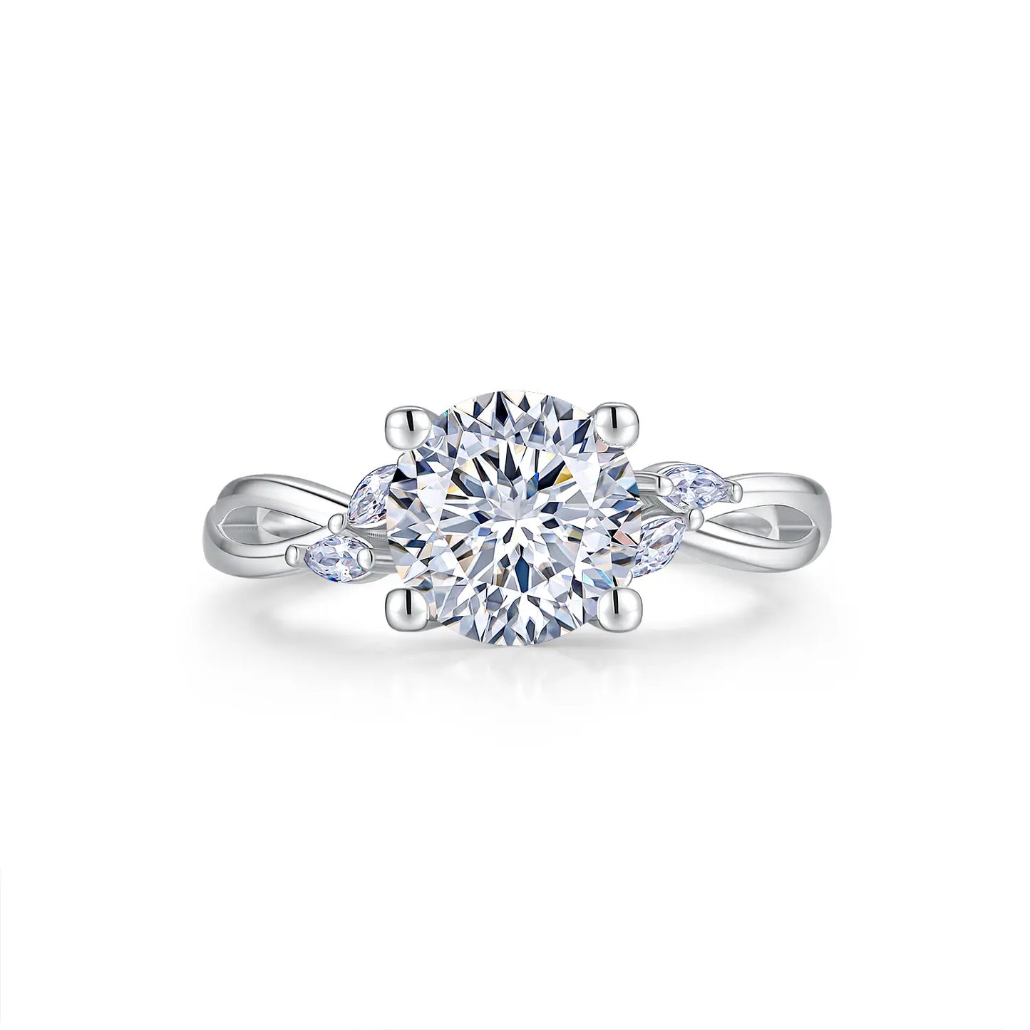 CICIKALEO 1-2CT 81-Facet Cut Moissanite Ring for Women D VVS1 Lab-Created Hypoallergenic Wedding Engagement Anniversary Gift Fine Jewelry Formerly CICI GEMS #Summervibes
