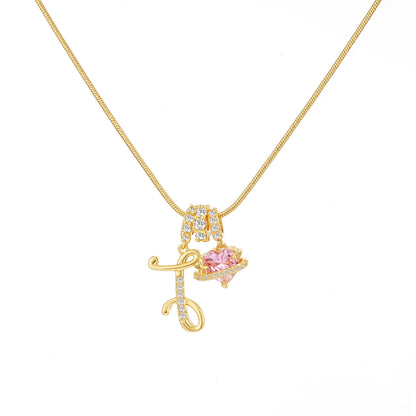 GANIA Art-Designed Personalized Name Letter Necklace, Free of Allergenic Ingredients, with Adjustable Size. It Is an Excellent Valentine'S Day Gift for Women and Girls.