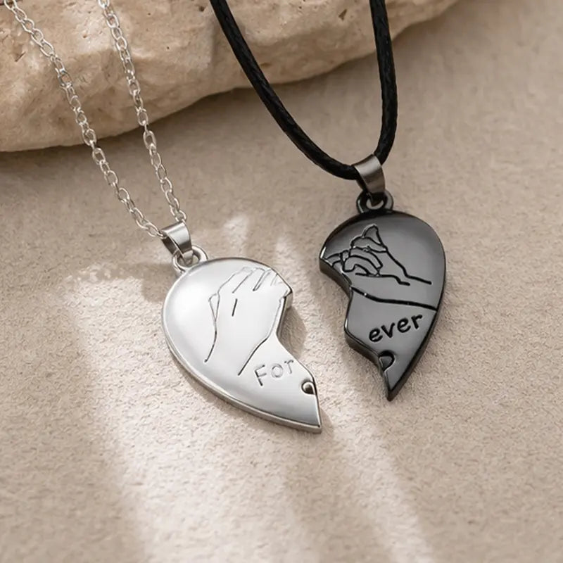 Magnetic Heart Necklaces - Forever Love Necklaces Perfect Gift for Couples and Family
