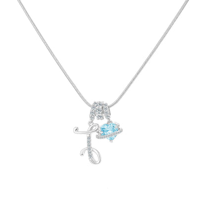 GANIA Art-Designed Personalized Name Letter Necklace, Free of Allergenic Ingredients, with Adjustable Size. It Is an Excellent Valentine'S Day Gift for Women and Girls.