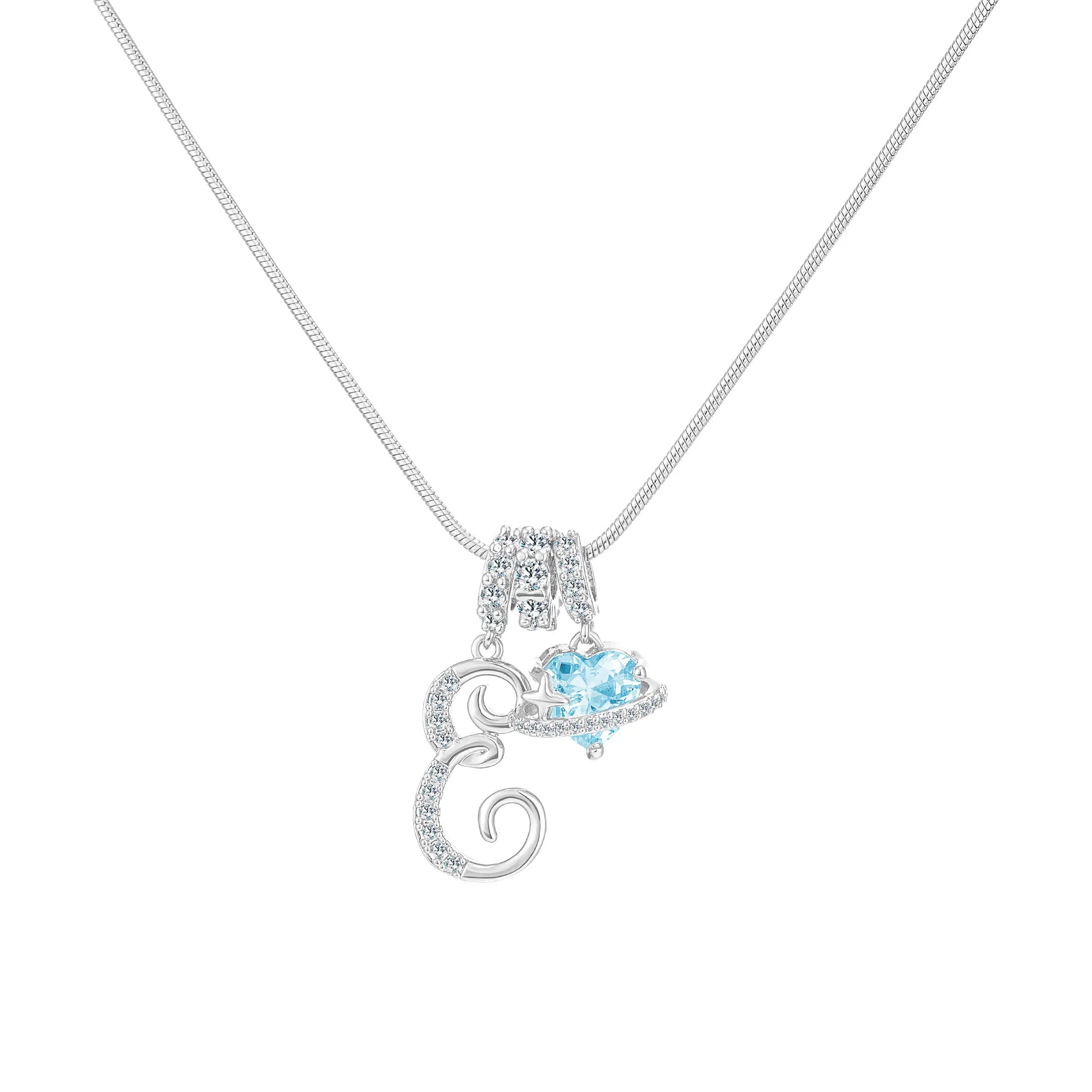 GANIA Art-Designed Personalized Name Letter Necklace, Free of Allergenic Ingredients, with Adjustable Size. It Is an Excellent Valentine'S Day Gift for Women and Girls.