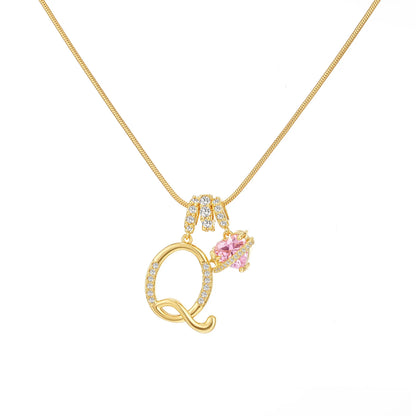 GANIA Art-Designed Personalized Name Letter Necklace, Free of Allergenic Ingredients, with Adjustable Size. It Is an Excellent Valentine'S Day Gift for Women and Girls.
