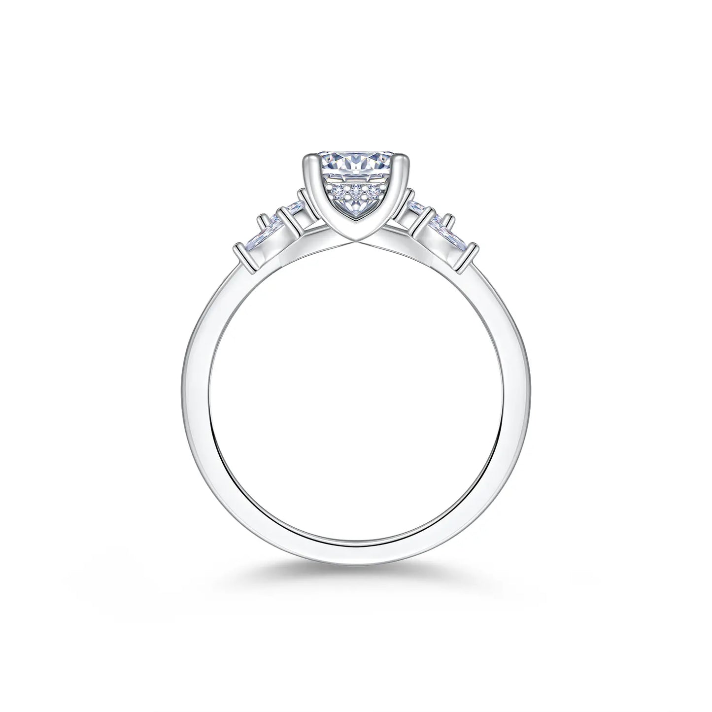 CICIKALEO 1-2CT 81-Facet Cut Moissanite Ring for Women D VVS1 Lab-Created Hypoallergenic Wedding Engagement Anniversary Gift Fine Jewelry Formerly CICI GEMS #Summervibes