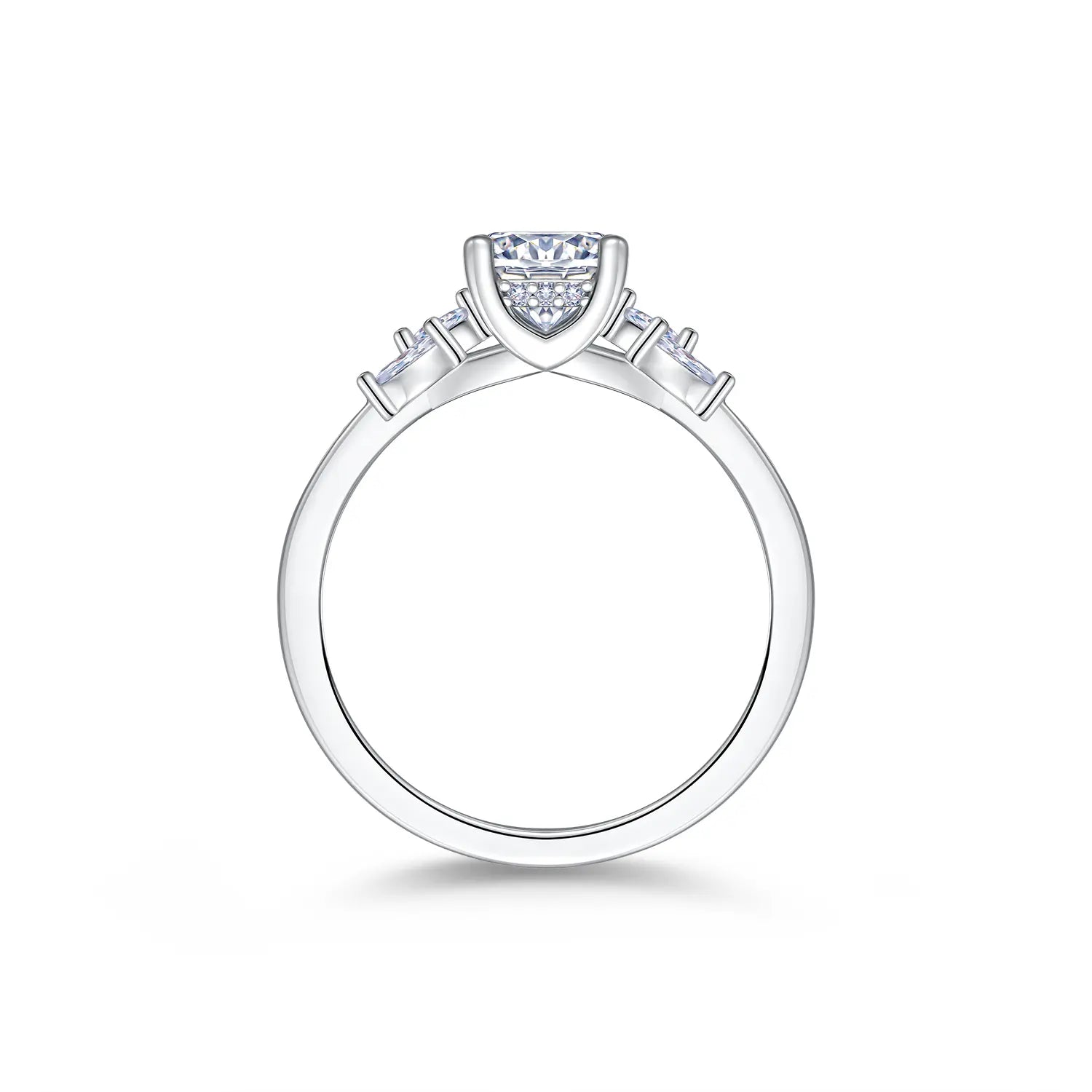 CICIKALEO 1-2CT 81-Facet Cut Moissanite Ring for Women D VVS1 Lab-Created Hypoallergenic Wedding Engagement Anniversary Gift Fine Jewelry Formerly CICI GEMS #Summervibes
