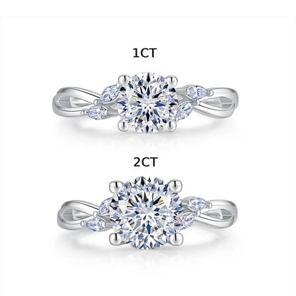 CICIKALEO 1-2CT 81-Facet Cut Moissanite Ring for Women D VVS1 Lab-Created Hypoallergenic Wedding Engagement Anniversary Gift Fine Jewelry Formerly CICI GEMS #Summervibes