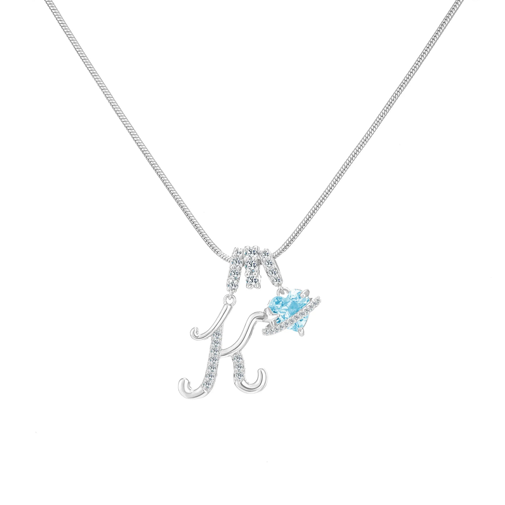 GANIA Art-Designed Personalized Name Letter Necklace, Free of Allergenic Ingredients, with Adjustable Size. It Is an Excellent Valentine'S Day Gift for Women and Girls.