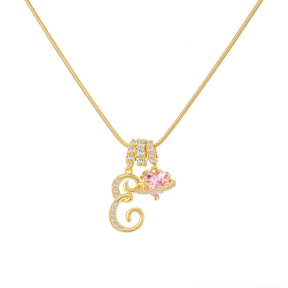 GANIA Art-Designed Personalized Name Letter Necklace, Free of Allergenic Ingredients, with Adjustable Size. It Is an Excellent Valentine'S Day Gift for Women and Girls.