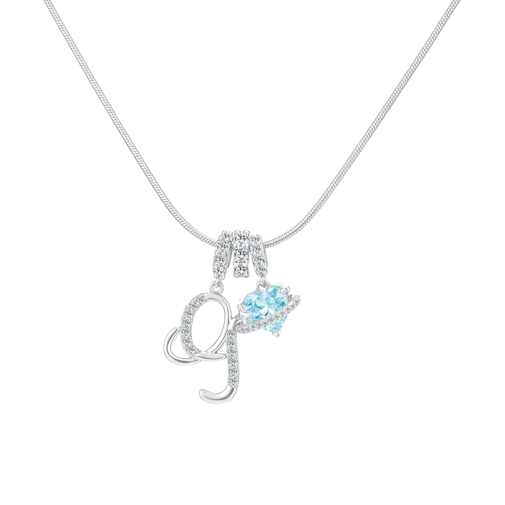 GANIA Art-Designed Personalized Name Letter Necklace, Free of Allergenic Ingredients, with Adjustable Size. It Is an Excellent Valentine'S Day Gift for Women and Girls.