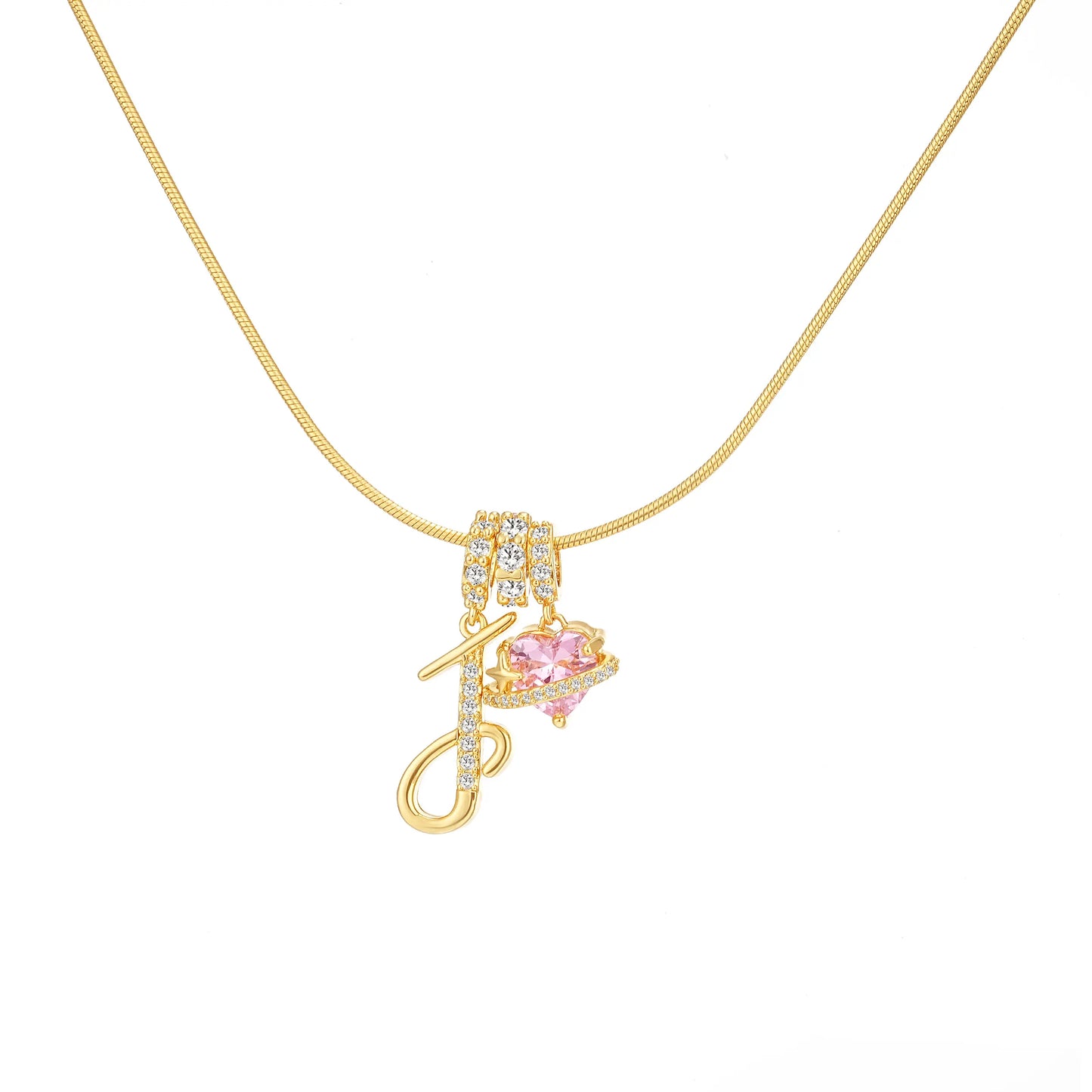 GANIA Art-Designed Personalized Name Letter Necklace, Free of Allergenic Ingredients, with Adjustable Size. It Is an Excellent Valentine'S Day Gift for Women and Girls.
