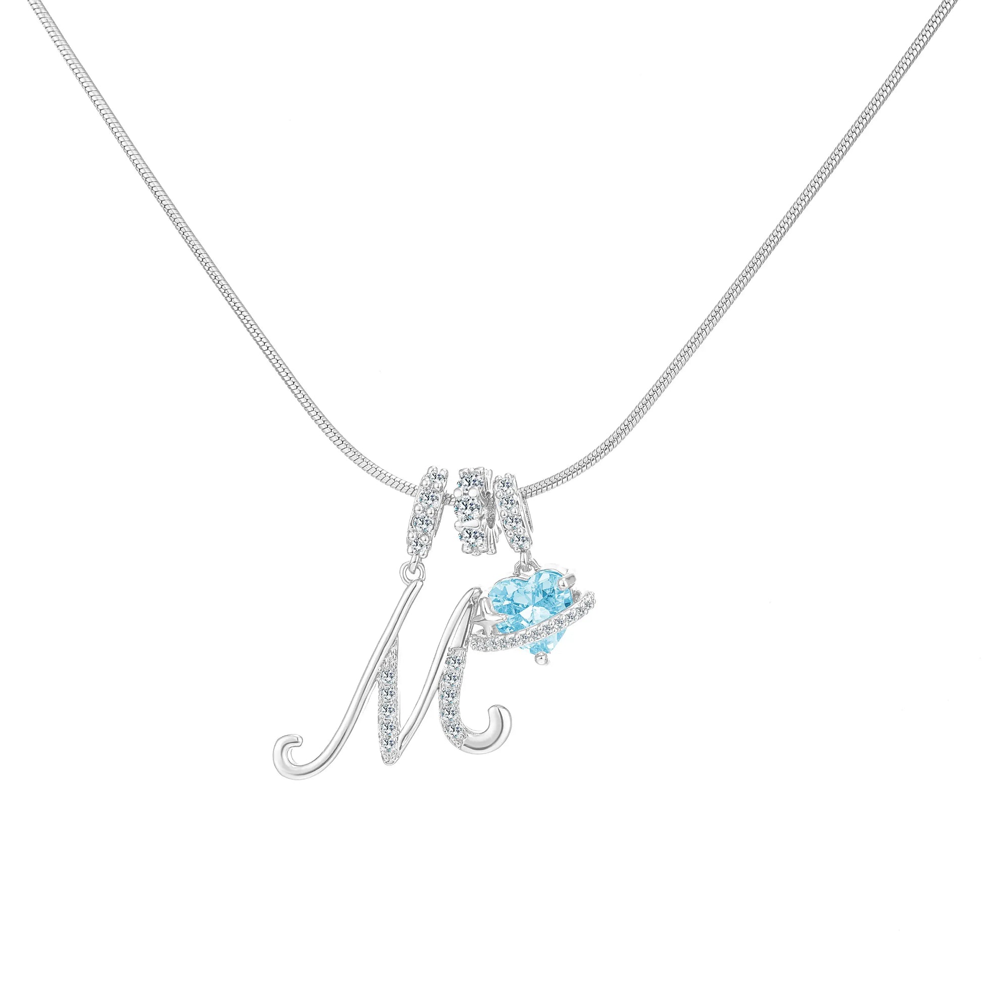 GANIA Art-Designed Personalized Name Letter Necklace, Free of Allergenic Ingredients, with Adjustable Size. It Is an Excellent Valentine'S Day Gift for Women and Girls.