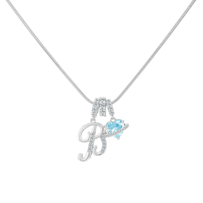 GANIA Art-Designed Personalized Name Letter Necklace, Free of Allergenic Ingredients, with Adjustable Size. It Is an Excellent Valentine'S Day Gift for Women and Girls.