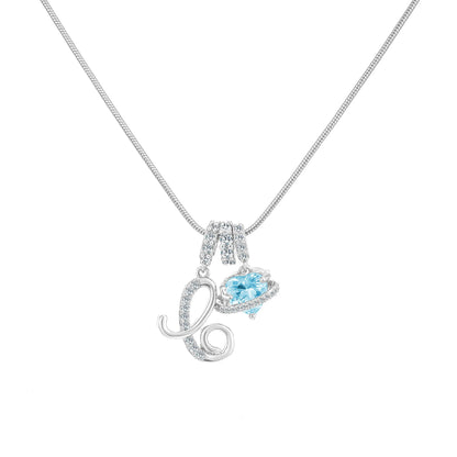 GANIA Art-Designed Personalized Name Letter Necklace, Free of Allergenic Ingredients, with Adjustable Size. It Is an Excellent Valentine'S Day Gift for Women and Girls.