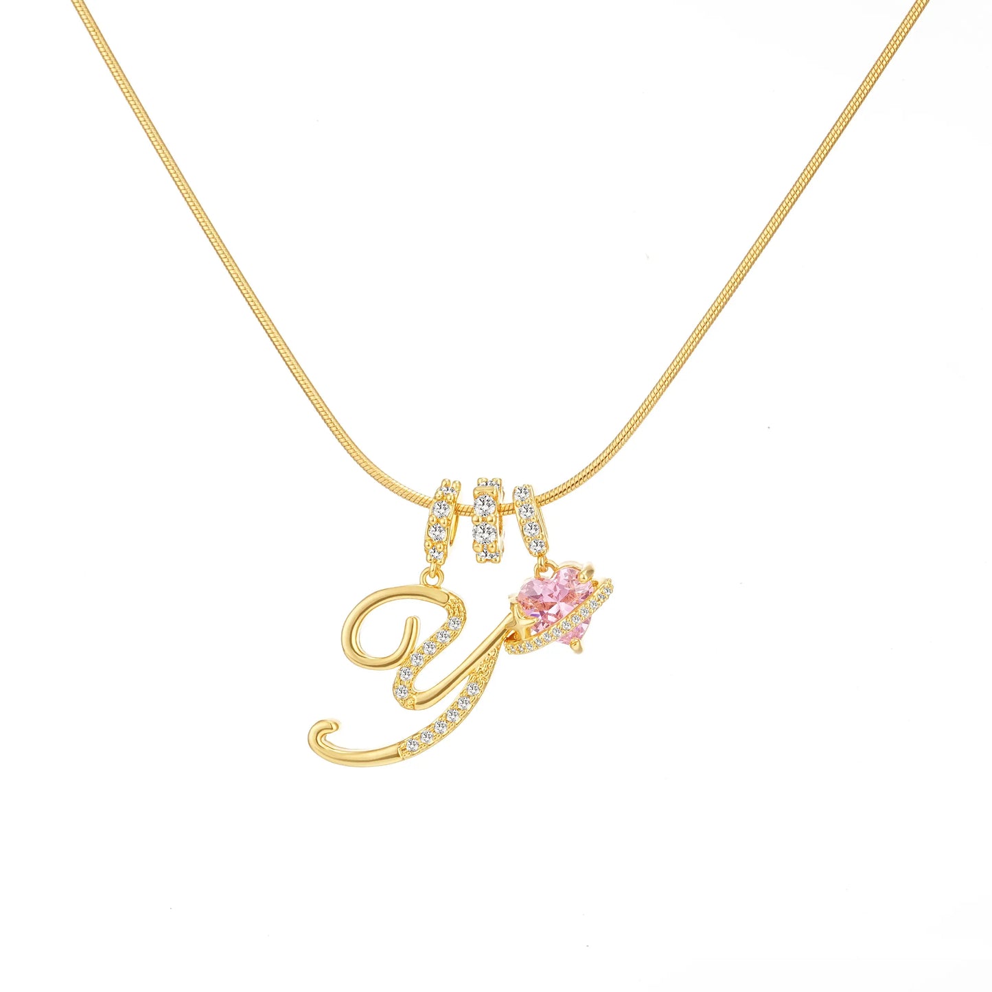 GANIA Art-Designed Personalized Name Letter Necklace, Free of Allergenic Ingredients, with Adjustable Size. It Is an Excellent Valentine'S Day Gift for Women and Girls.