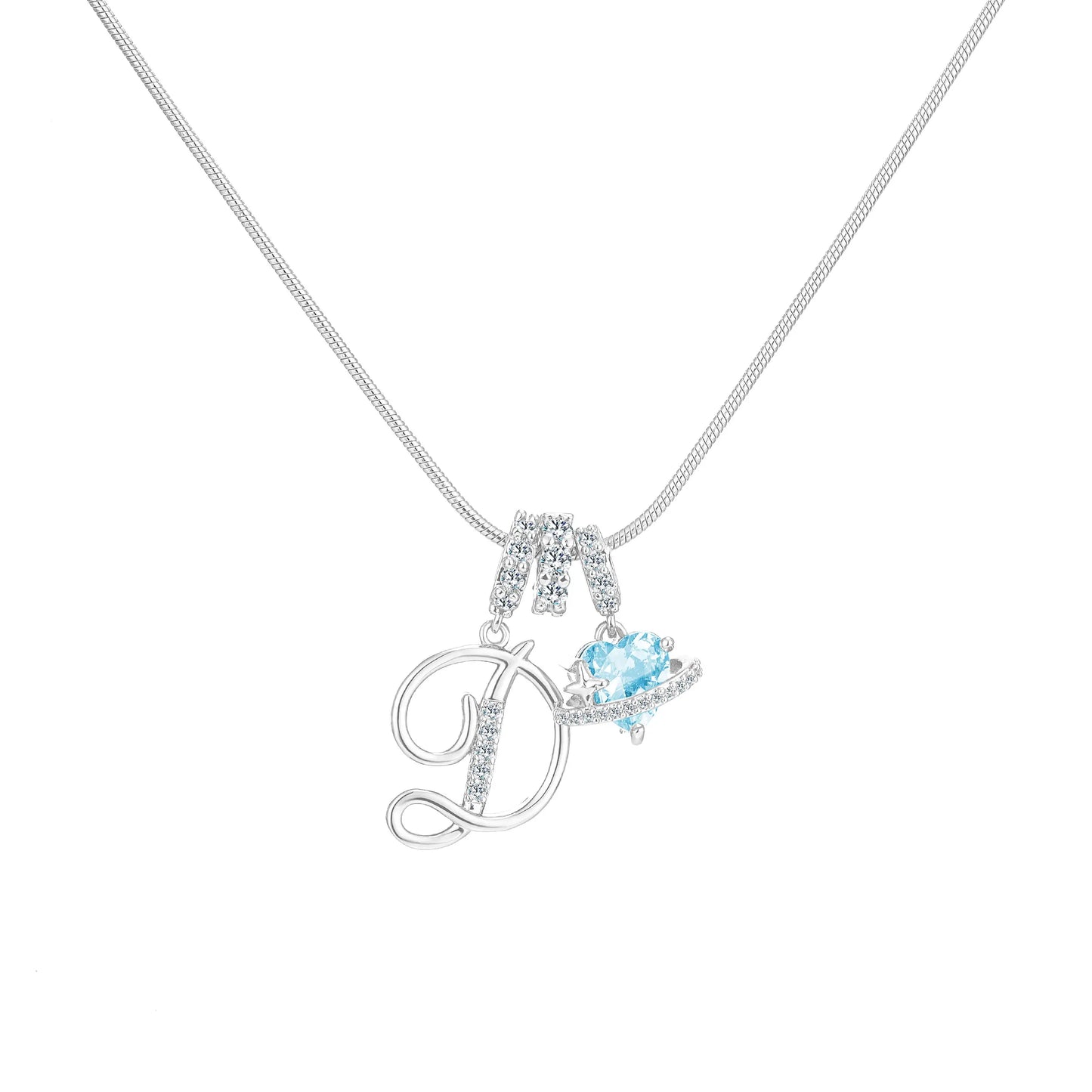 GANIA Art-Designed Personalized Name Letter Necklace, Free of Allergenic Ingredients, with Adjustable Size. It Is an Excellent Valentine'S Day Gift for Women and Girls.