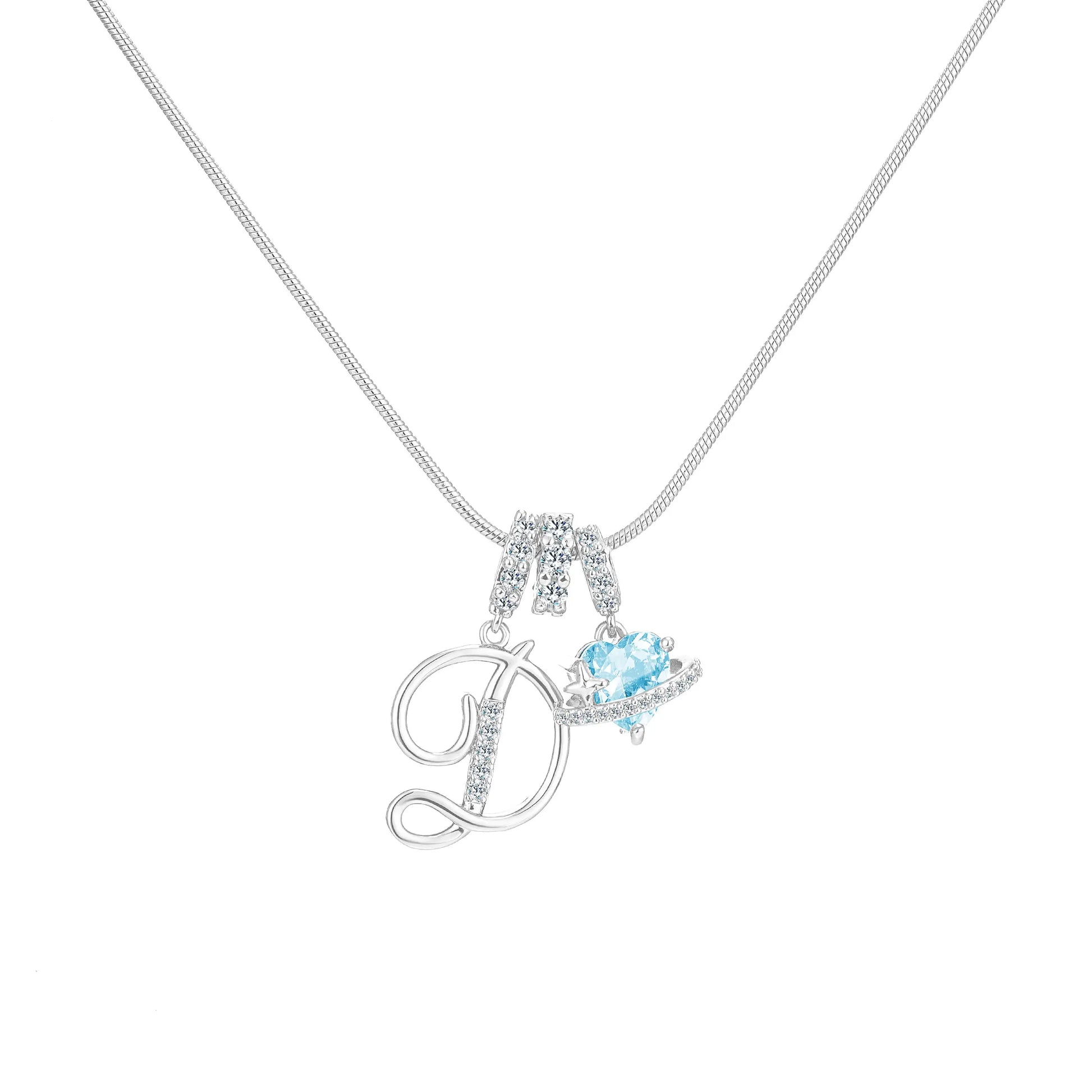 GANIA Art-Designed Personalized Name Letter Necklace, Free of Allergenic Ingredients, with Adjustable Size. It Is an Excellent Valentine'S Day Gift for Women and Girls.