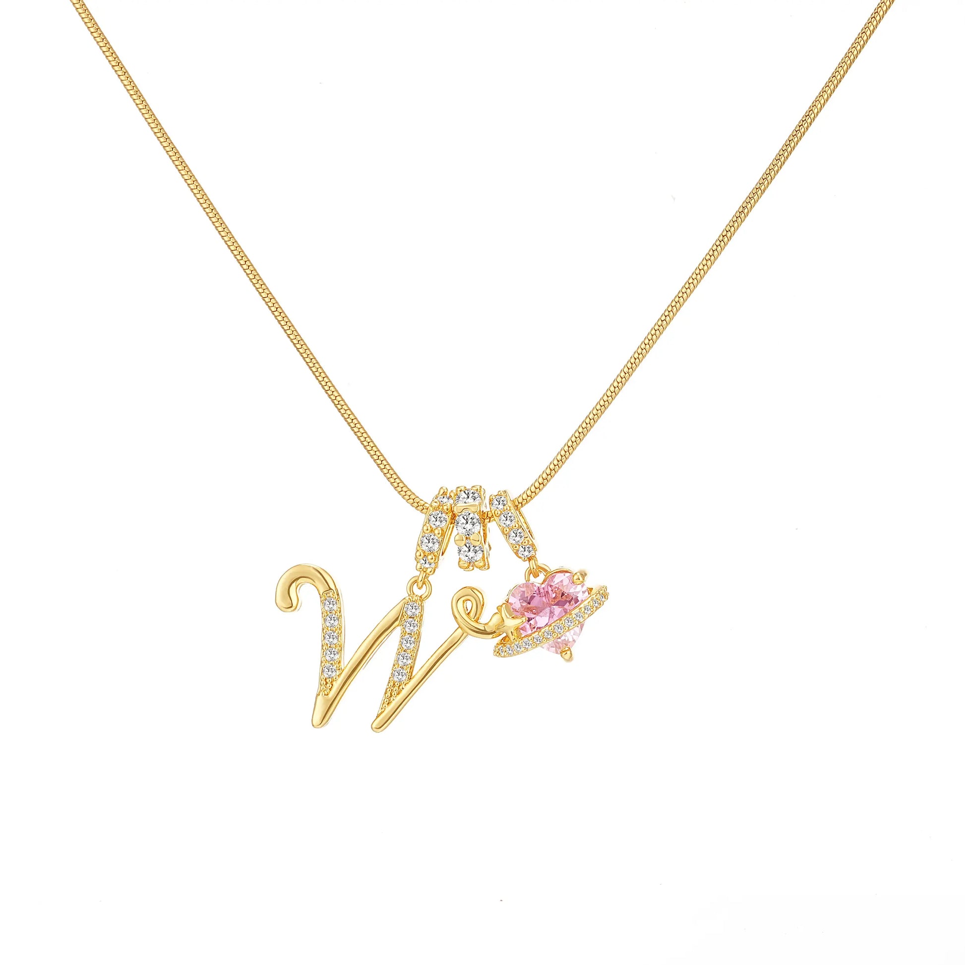 GANIA Art-Designed Personalized Name Letter Necklace, Free of Allergenic Ingredients, with Adjustable Size. It Is an Excellent Valentine'S Day Gift for Women and Girls.
