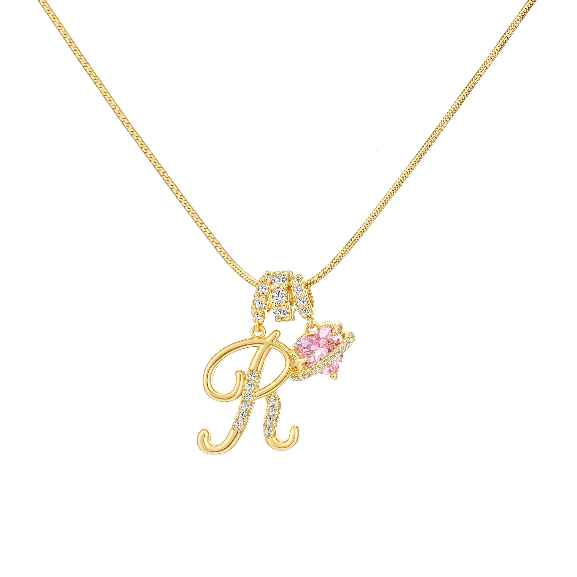 GANIA Art-Designed Personalized Name Letter Necklace, Free of Allergenic Ingredients, with Adjustable Size. It Is an Excellent Valentine'S Day Gift for Women and Girls.