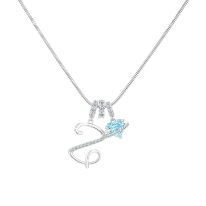 GANIA Art-Designed Personalized Name Letter Necklace, Free of Allergenic Ingredients, with Adjustable Size. It Is an Excellent Valentine'S Day Gift for Women and Girls.
