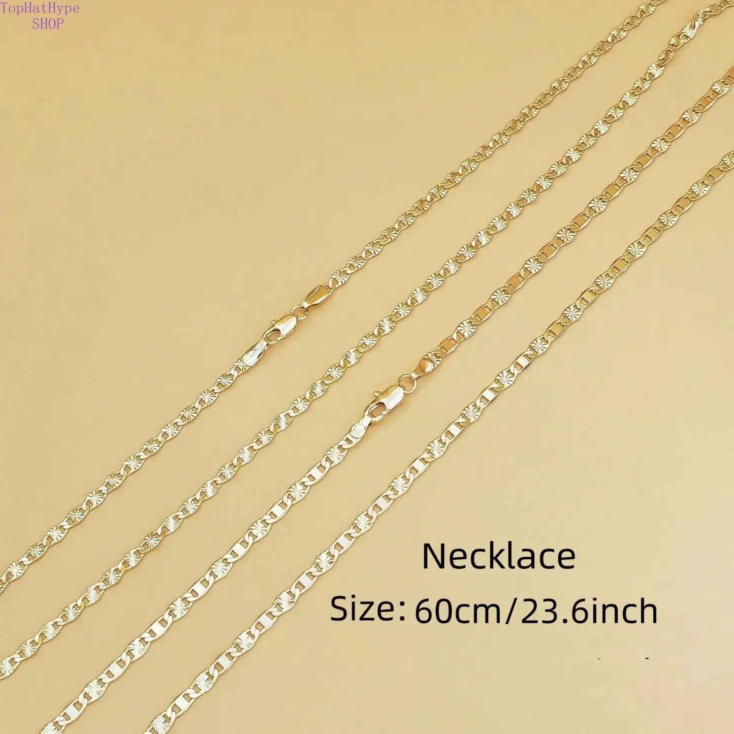 14K Gold Plated Flat Chain Necklace for Women, Minimalist Elegant Everyday Jewelry, High Quality Durable Design, Versatile Layering Accessory, Ideal Gift for Birthdays, Anniversaries & All Special Occasions,Summervibes
