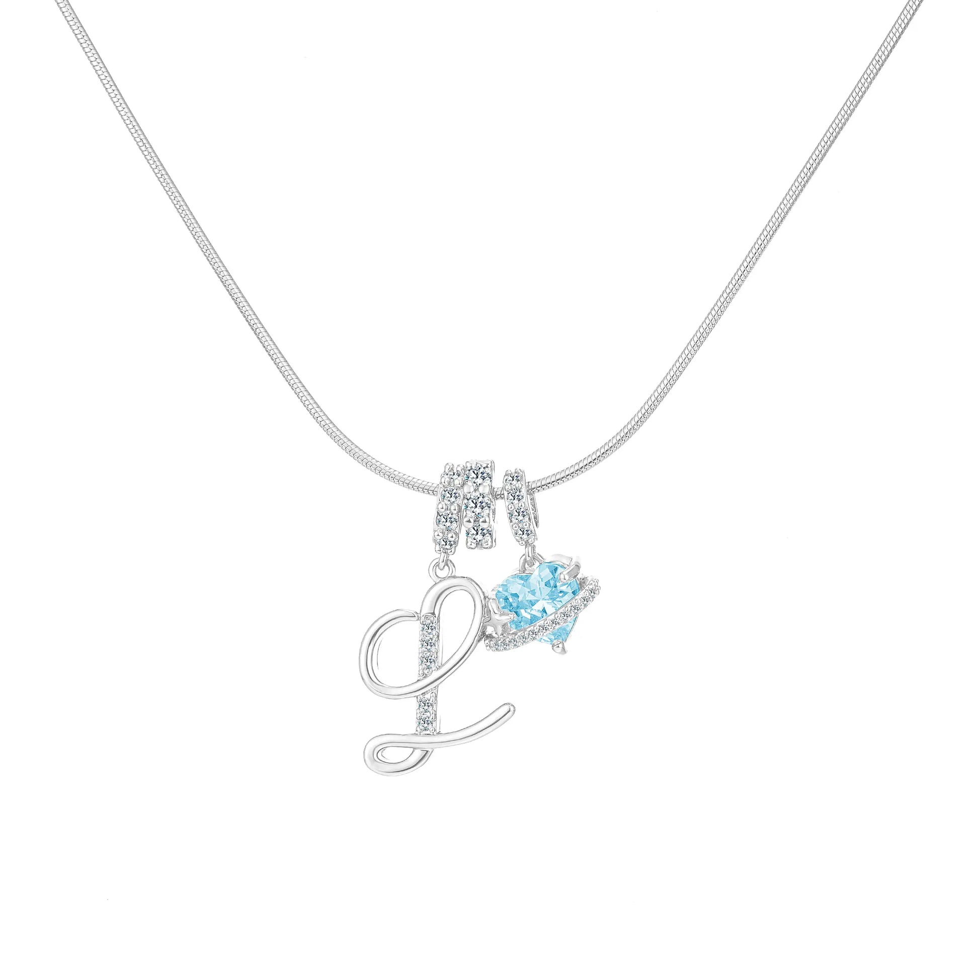 GANIA Art-Designed Personalized Name Letter Necklace, Free of Allergenic Ingredients, with Adjustable Size. It Is an Excellent Valentine'S Day Gift for Women and Girls.