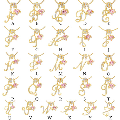 GANIA Art-Designed Personalized Name Letter Necklace, Free of Allergenic Ingredients, with Adjustable Size. It Is an Excellent Valentine'S Day Gift for Women and Girls.