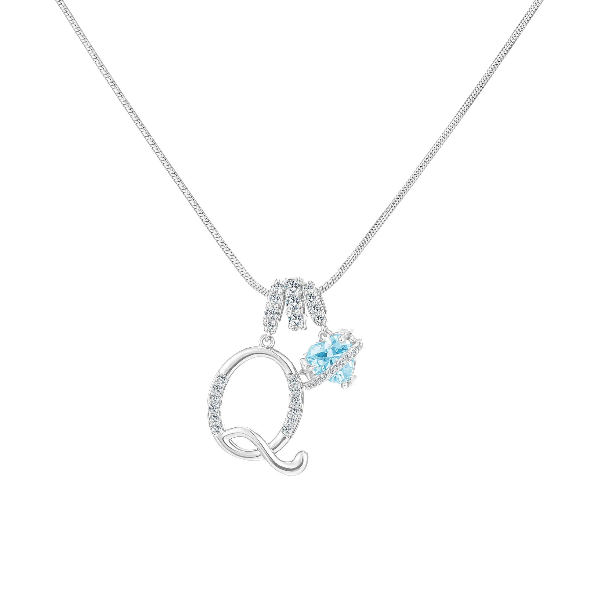 GANIA Art-Designed Personalized Name Letter Necklace, Free of Allergenic Ingredients, with Adjustable Size. It Is an Excellent Valentine'S Day Gift for Women and Girls.
