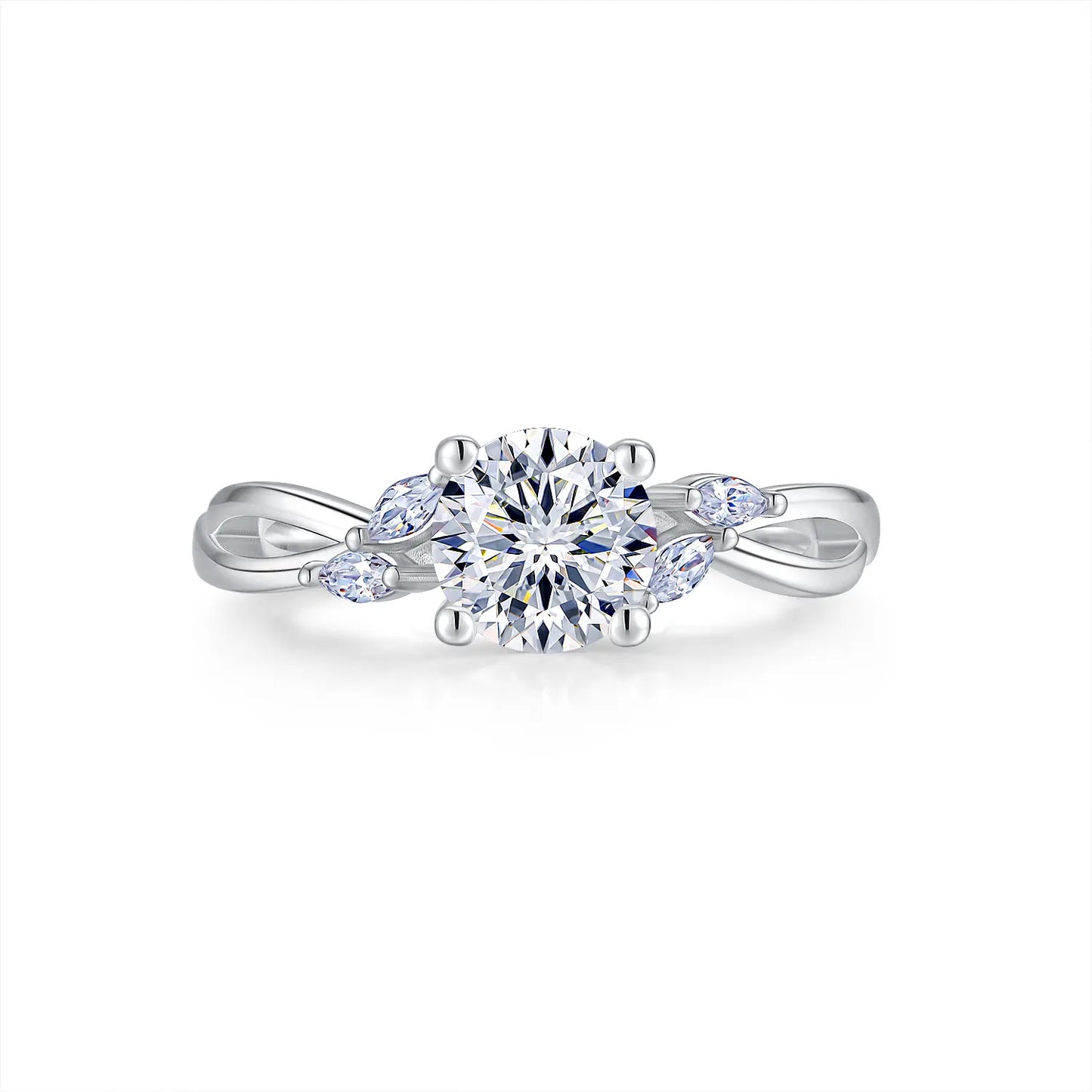 CICIKALEO 1-2CT 81-Facet Cut Moissanite Ring for Women D VVS1 Lab-Created Hypoallergenic Wedding Engagement Anniversary Gift Fine Jewelry Formerly CICI GEMS #Summervibes