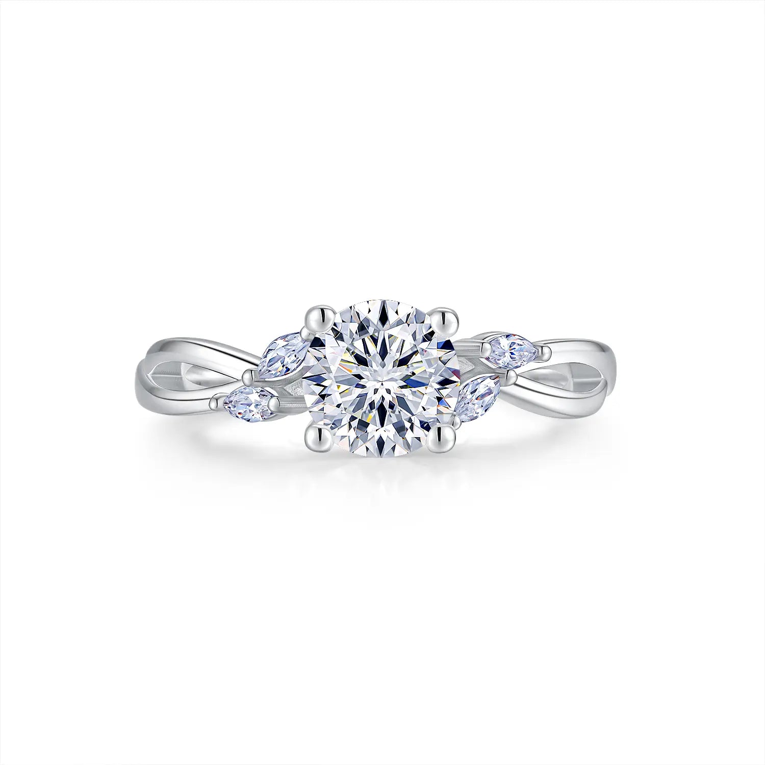 CICIKALEO 1-2CT 81-Facet Cut Moissanite Ring for Women D VVS1 Lab-Created Hypoallergenic Wedding Engagement Anniversary Gift Fine Jewelry Formerly CICI GEMS #Summervibes