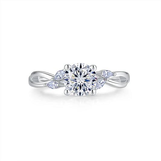CICIKALEO 1-2CT 81-Facet Cut Moissanite Ring for Women D VVS1 Lab-Created Hypoallergenic Wedding Engagement Anniversary Gift Fine Jewelry Formerly CICI GEMS #Summervibes