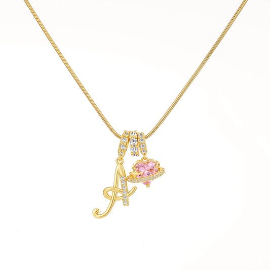 GANIA Art-Designed Personalized Name Letter Necklace, Free of Allergenic Ingredients, with Adjustable Size. It Is an Excellent Valentine'S Day Gift for Women and Girls.