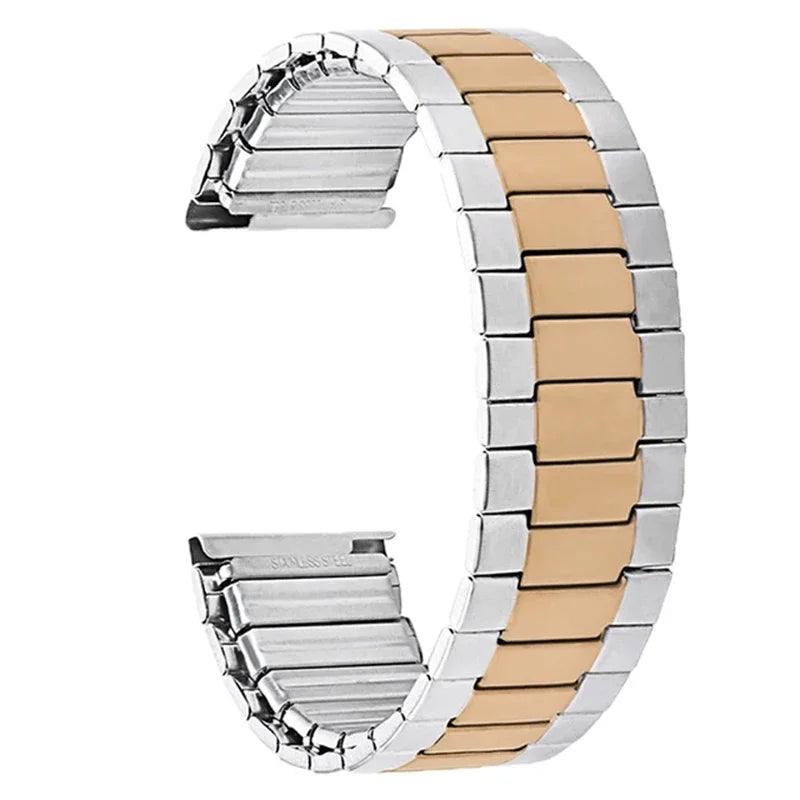 22mm Elastic Stainless Steel Watch Strap for Seiko, Huawei, Omega - Jewelry 4 you