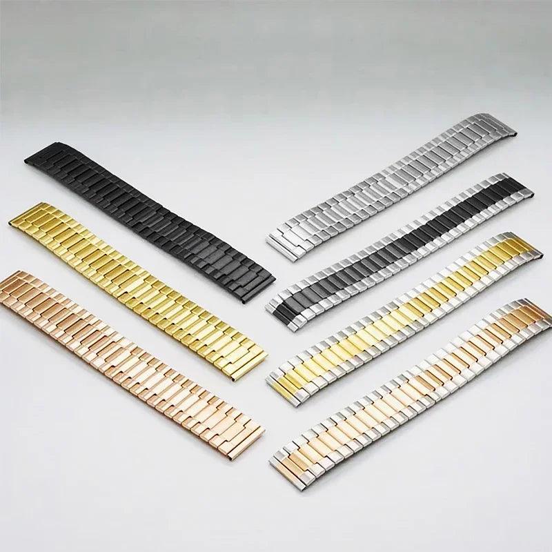 22mm Elastic Stainless Steel Watch Strap for Seiko, Huawei, Omega - Jewelry 4 you