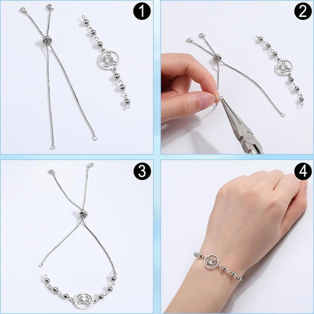 12 PCS High-quality BRACELET SLIDER CHAIN