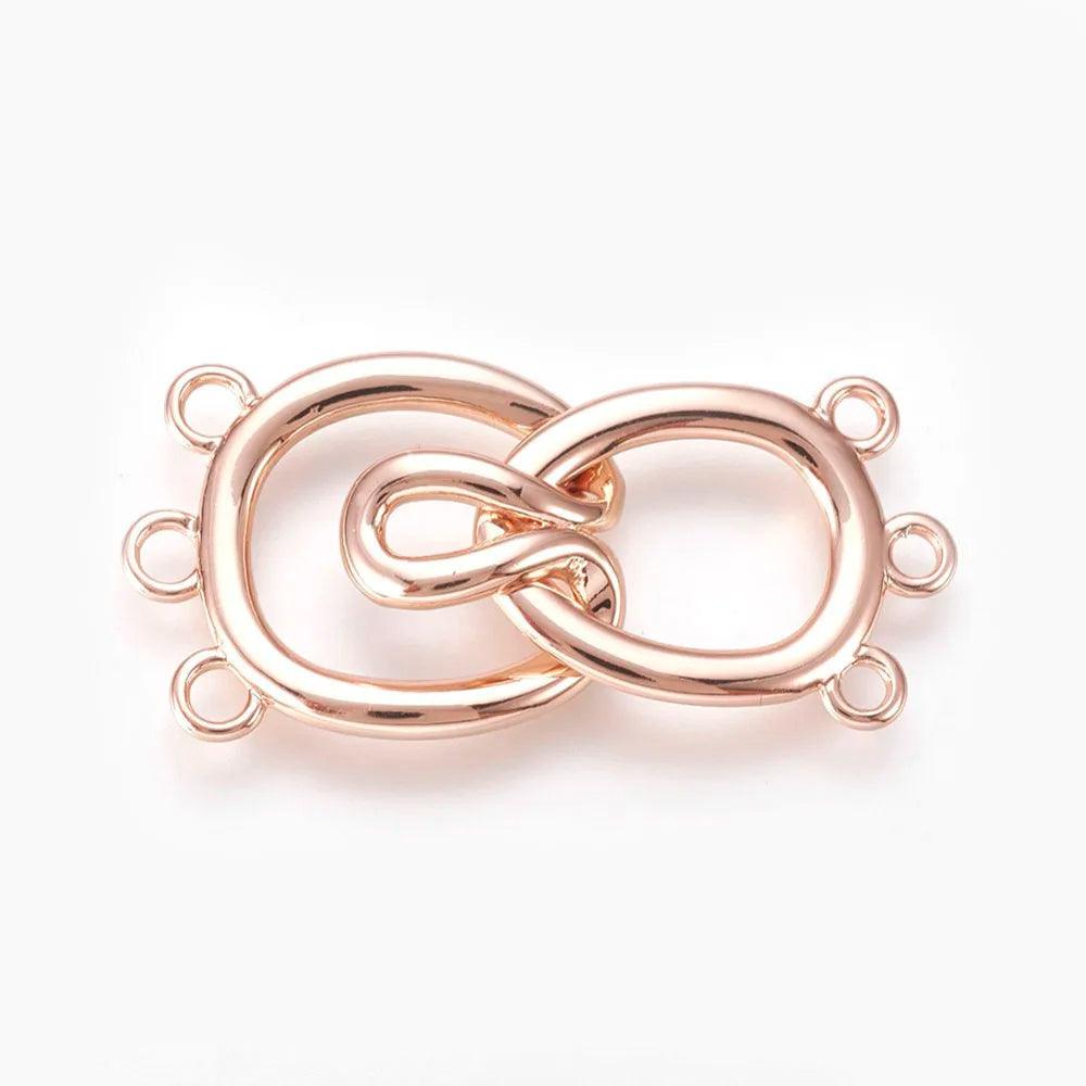 5 Sets 36mm Brass Hook Clasps