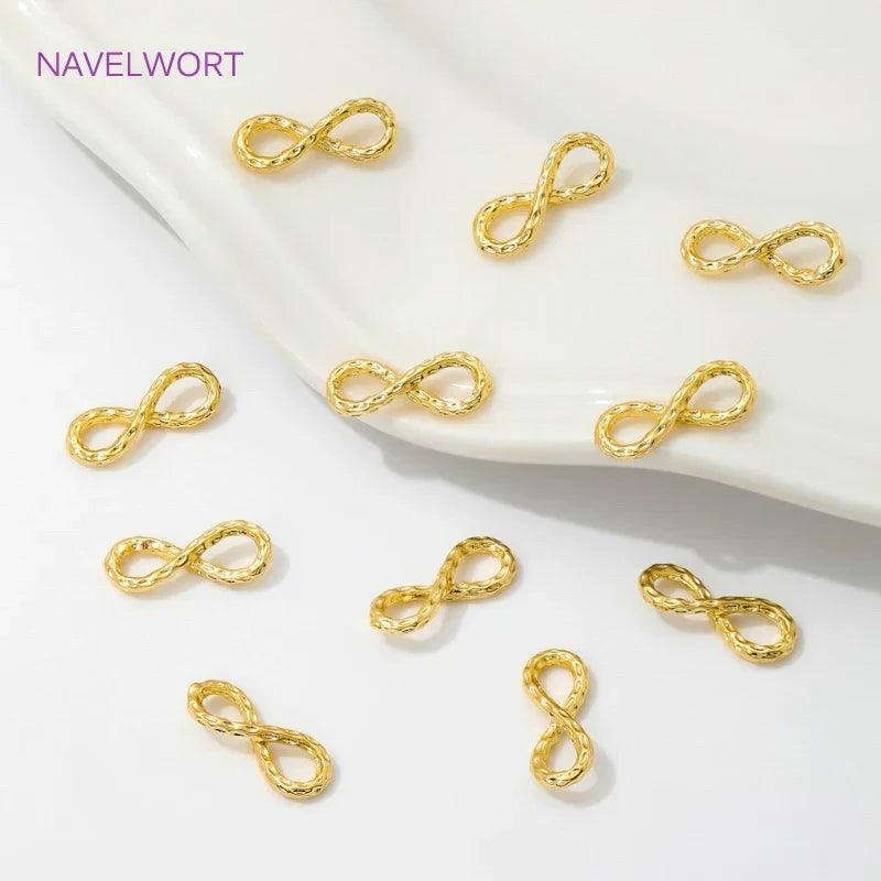 18K Gold Plated 8-Shape Bracelet Connectors for DIY Jewelry - Jewelry 4 you