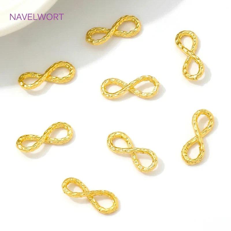 18K Gold Plated 8-Shape Bracelet Connectors for DIY Jewelry - Jewelry 4 you