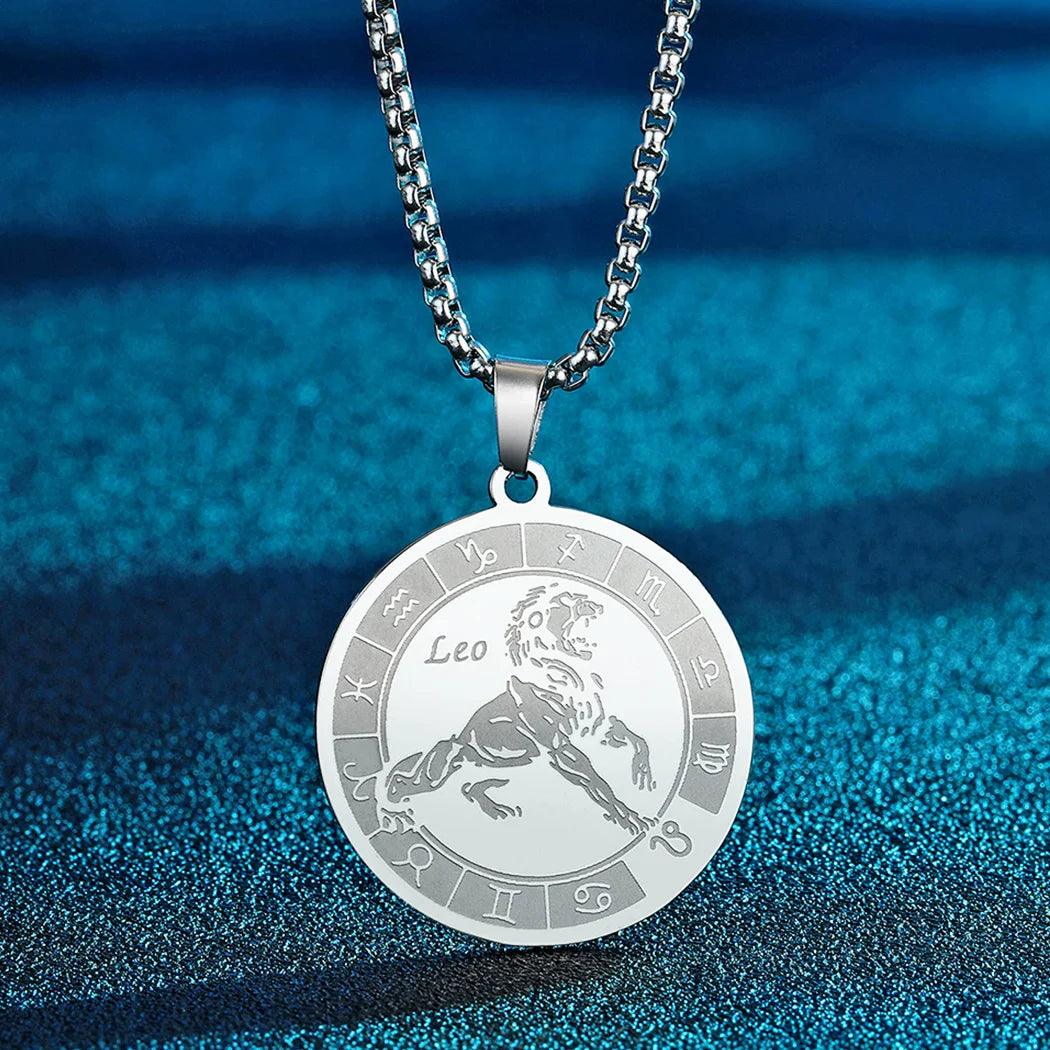 Stainless Steel Aquarius Zodiac Necklace for Women - Jewelry 4 you