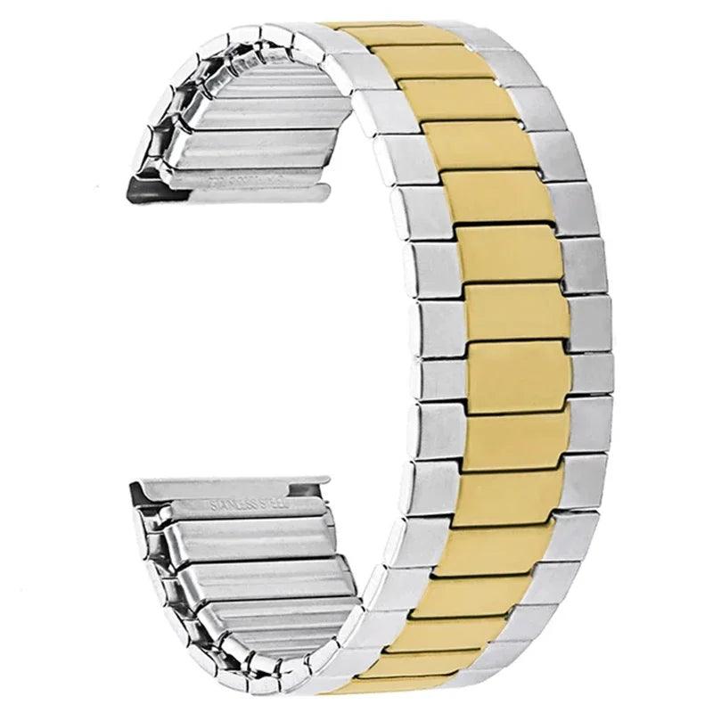 22mm Elastic Stainless Steel Watch Strap for Seiko, Huawei, Omega - Jewelry 4 you