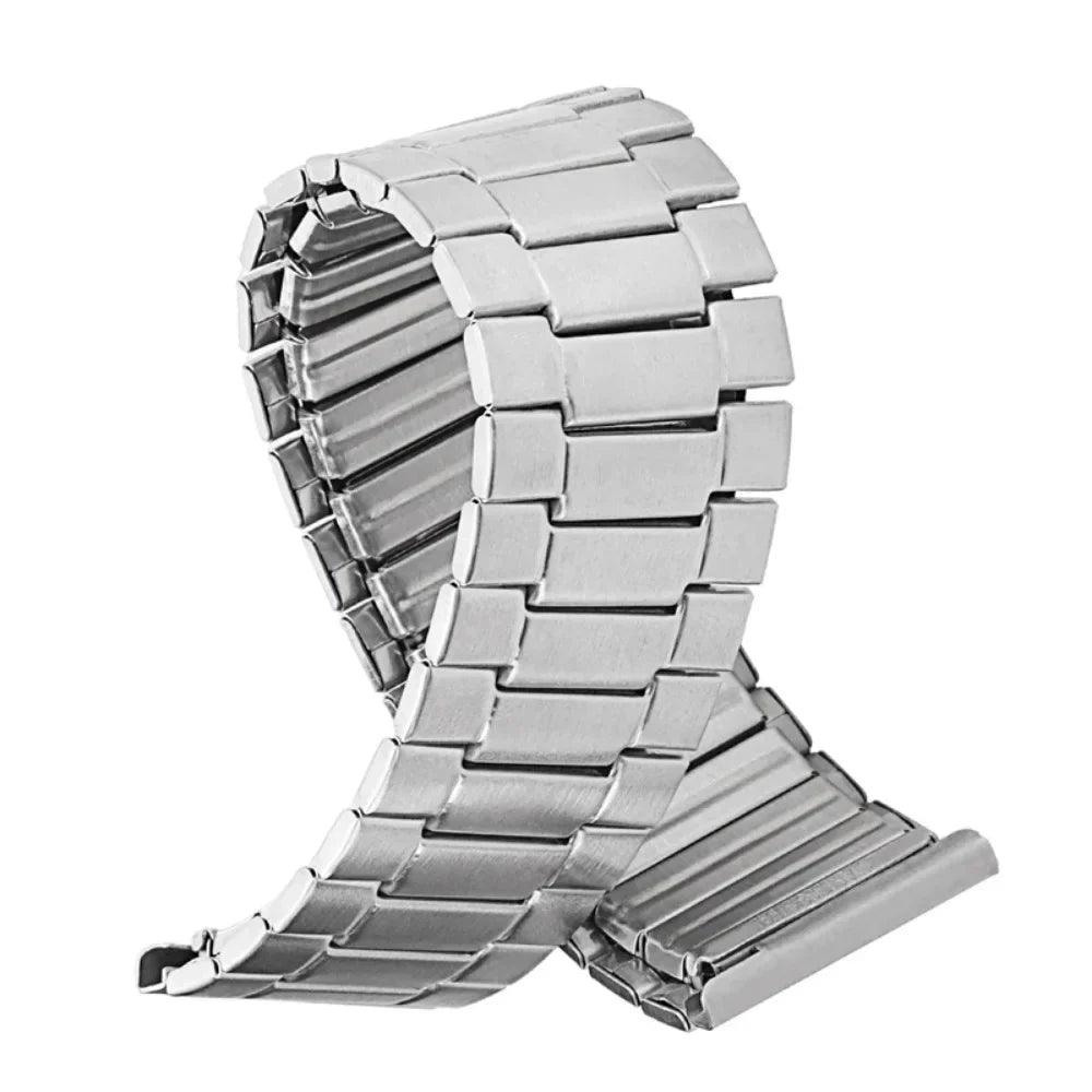 22mm Elastic Stainless Steel Watch Strap for Seiko, Huawei, Omega - Jewelry 4 you