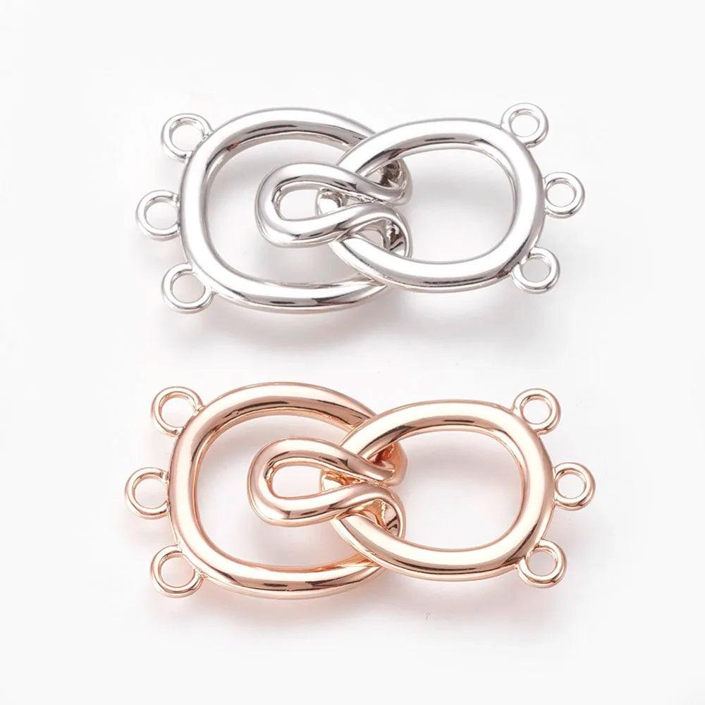 5 Sets 36mm Brass Hook Clasps