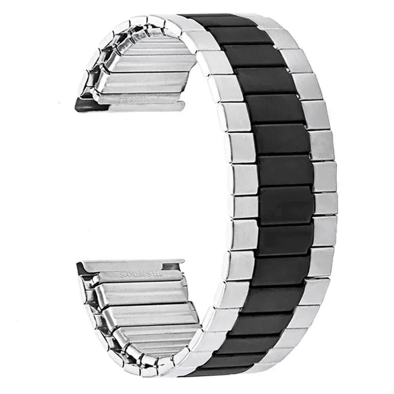 22mm Elastic Stainless Steel Watch Strap for Seiko, Huawei, Omega - Jewelry 4 you