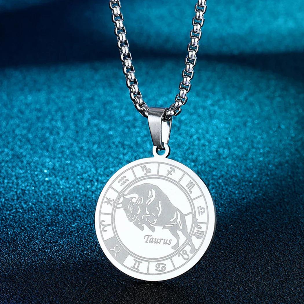 Stainless Steel Aquarius Zodiac Necklace for Women - Jewelry 4 you