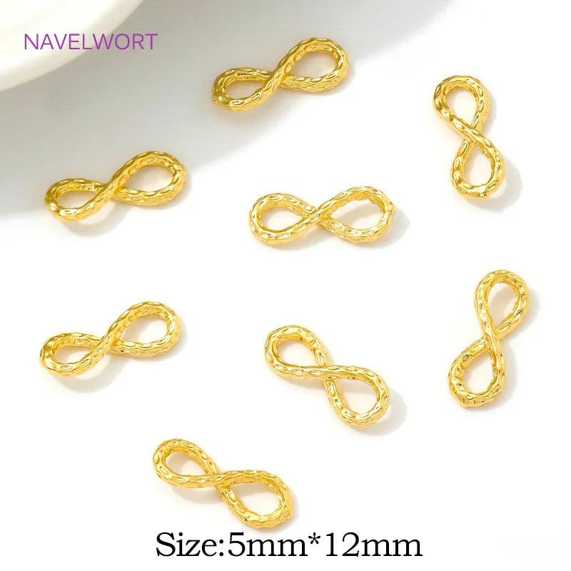 18K Gold Plated 8-Shape Bracelet Connectors for DIY Jewelry - Jewelry 4 you