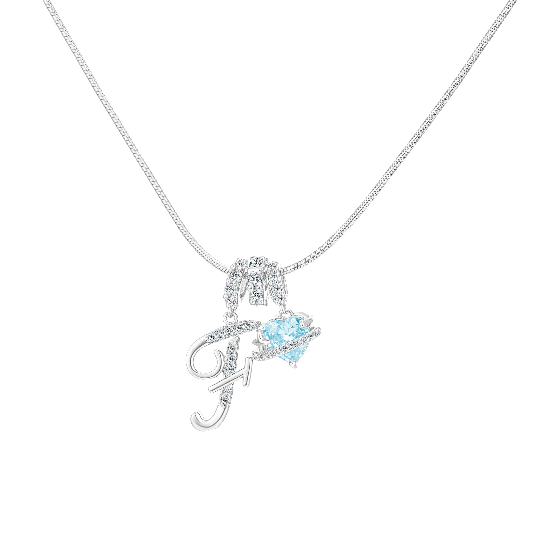 GANIA Art-Designed Personalized Name Letter Necklace, Free of Allergenic Ingredients, with Adjustable Size. It Is an Excellent Valentine'S Day Gift for Women and Girls.