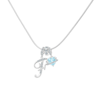 GANIA Art-Designed Personalized Name Letter Necklace, Free of Allergenic Ingredients, with Adjustable Size. It Is an Excellent Valentine'S Day Gift for Women and Girls.
