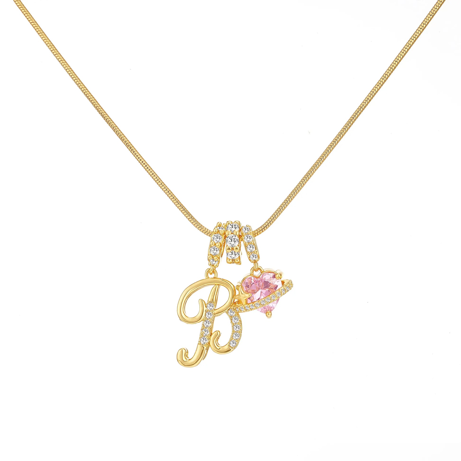 GANIA Art-Designed Personalized Name Letter Necklace, Free of Allergenic Ingredients, with Adjustable Size. It Is an Excellent Valentine'S Day Gift for Women and Girls.
