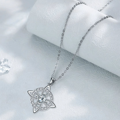 DRINSPER Witches Knot Cubic Zirconia Necklace Hecate Goddess of Witches with Celtic Knot Design Necklace Goddess Jewlery Collar De Amuleto De Proteción Pendientes Copper with Aritificial Gemstone Cubic Zirconia Fashion Jewelry Accessories Gift for Women