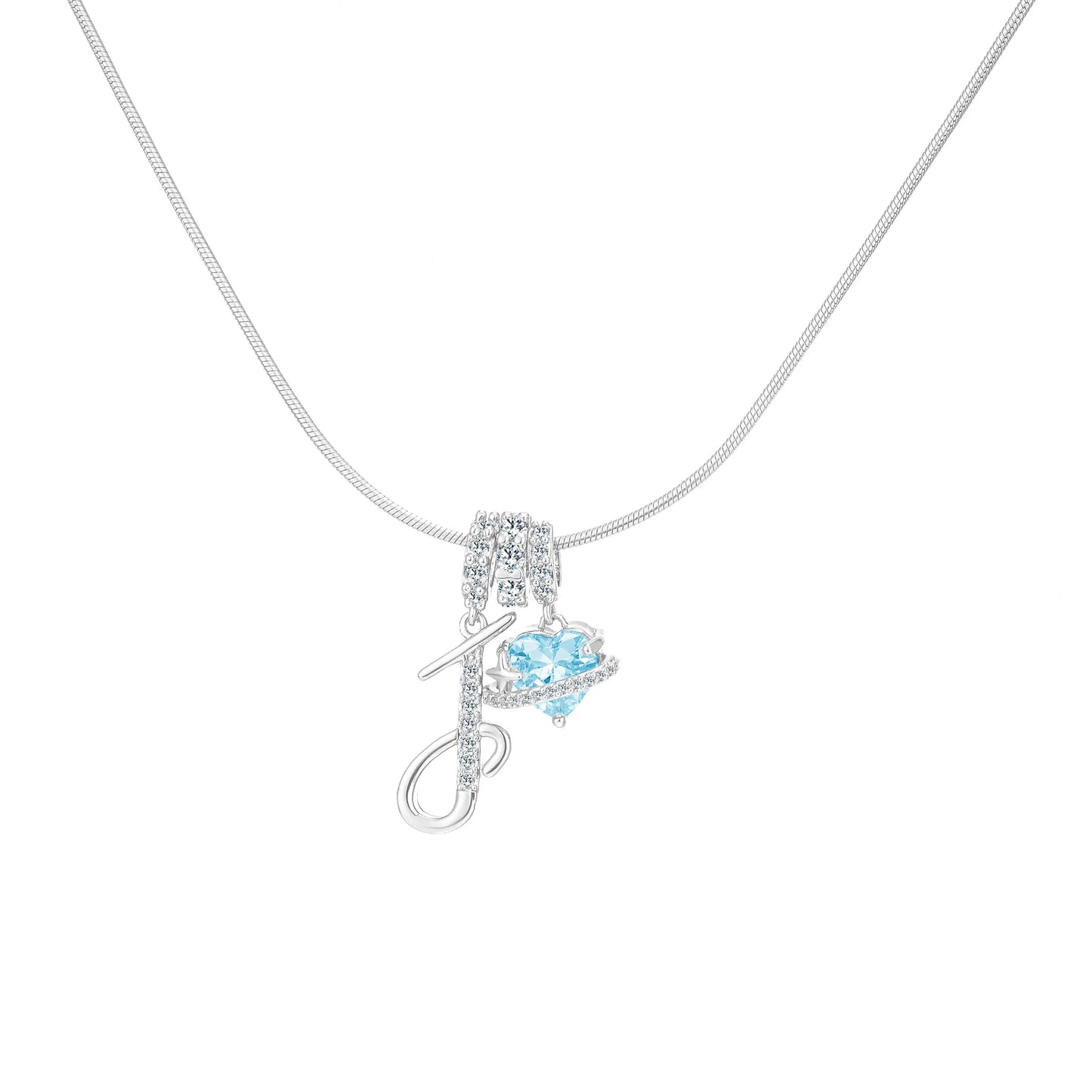 GANIA Art-Designed Personalized Name Letter Necklace, Free of Allergenic Ingredients, with Adjustable Size. It Is an Excellent Valentine'S Day Gift for Women and Girls.