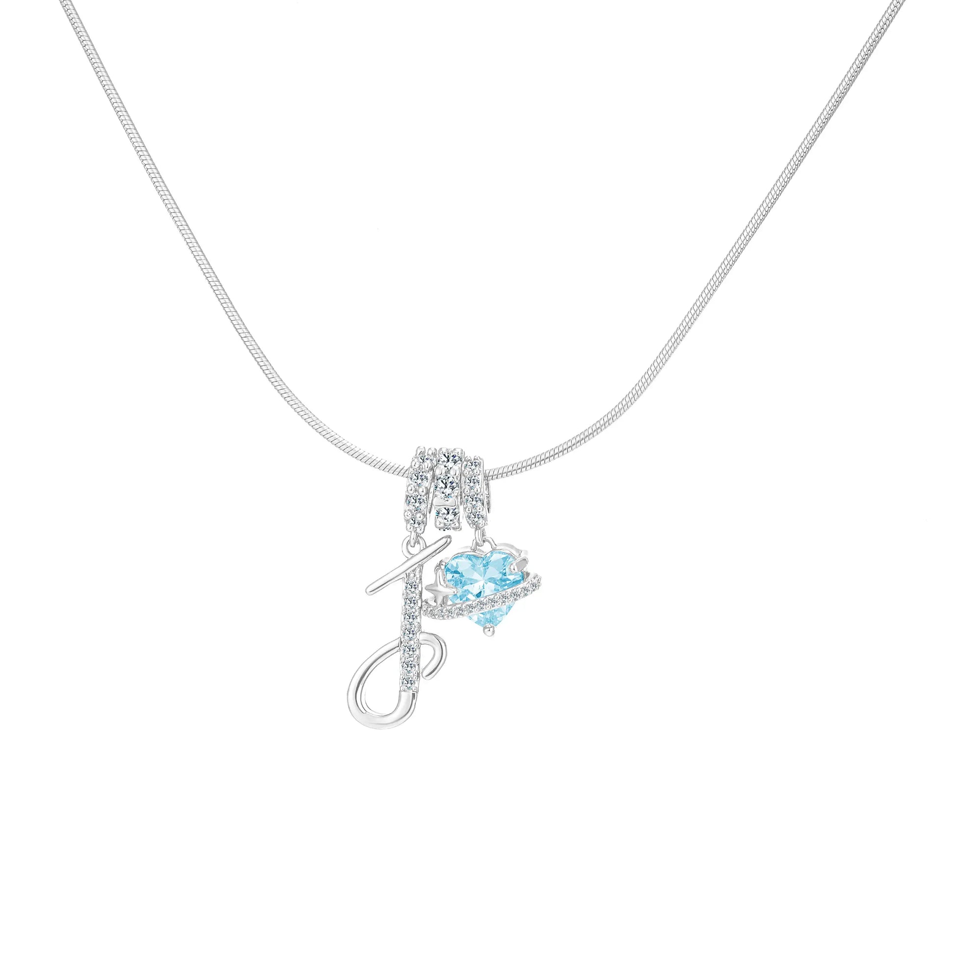 GANIA Art-Designed Personalized Name Letter Necklace, Free of Allergenic Ingredients, with Adjustable Size. It Is an Excellent Valentine'S Day Gift for Women and Girls.