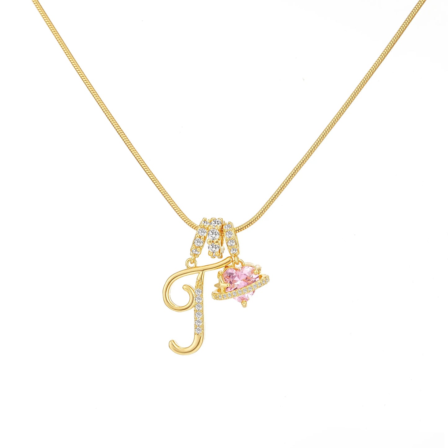 GANIA Art-Designed Personalized Name Letter Necklace, Free of Allergenic Ingredients, with Adjustable Size. It Is an Excellent Valentine'S Day Gift for Women and Girls.